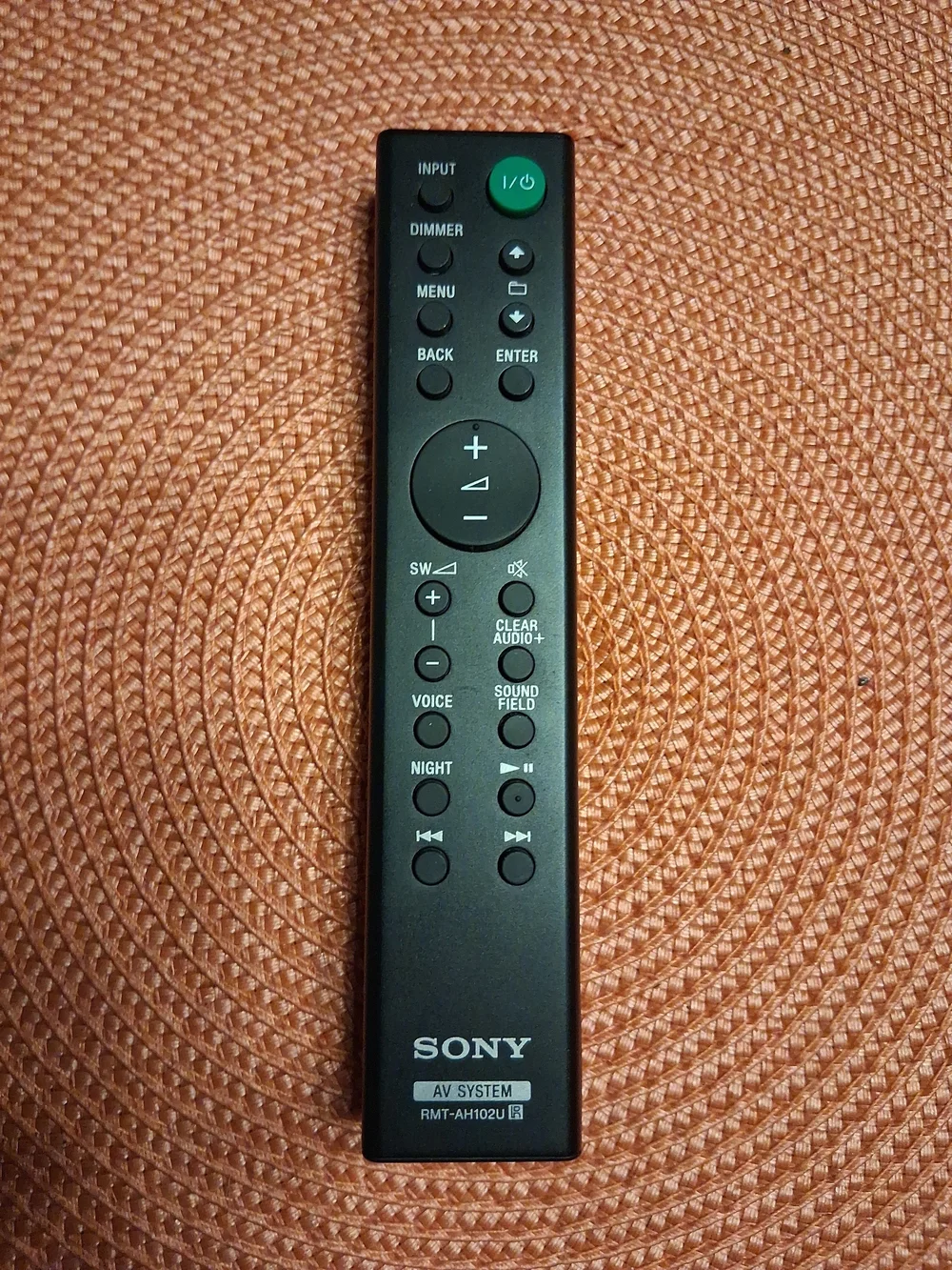 Sony AV System Remote RMT-AH102U